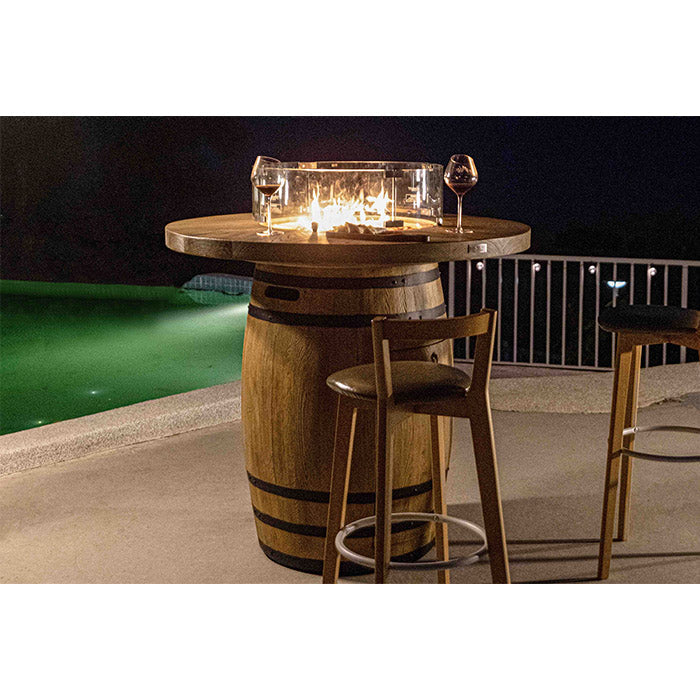 Elementi Lafite Barrel Fire Pit Table