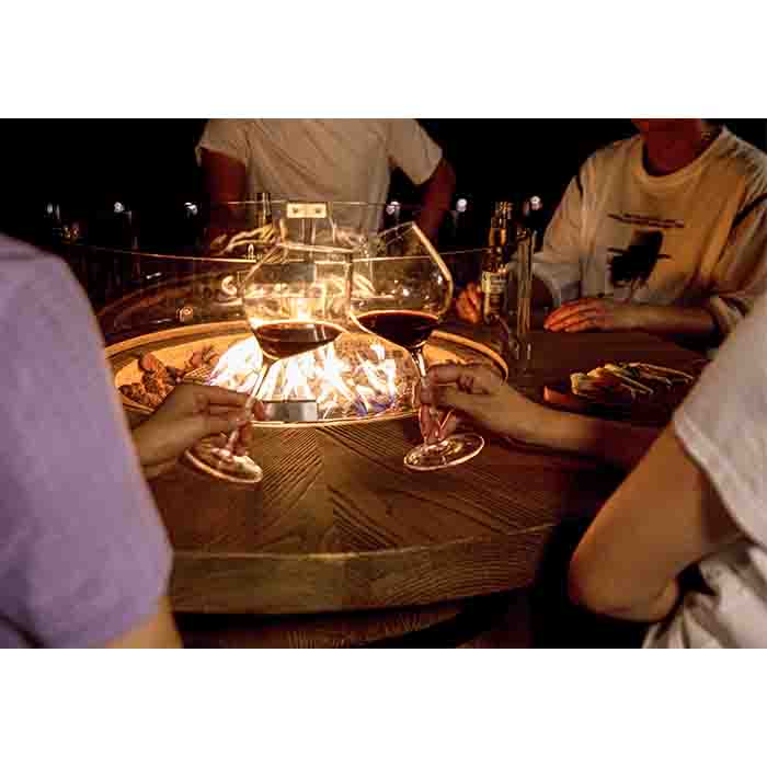 Elementi Lafite Barrel Fire Pit Table