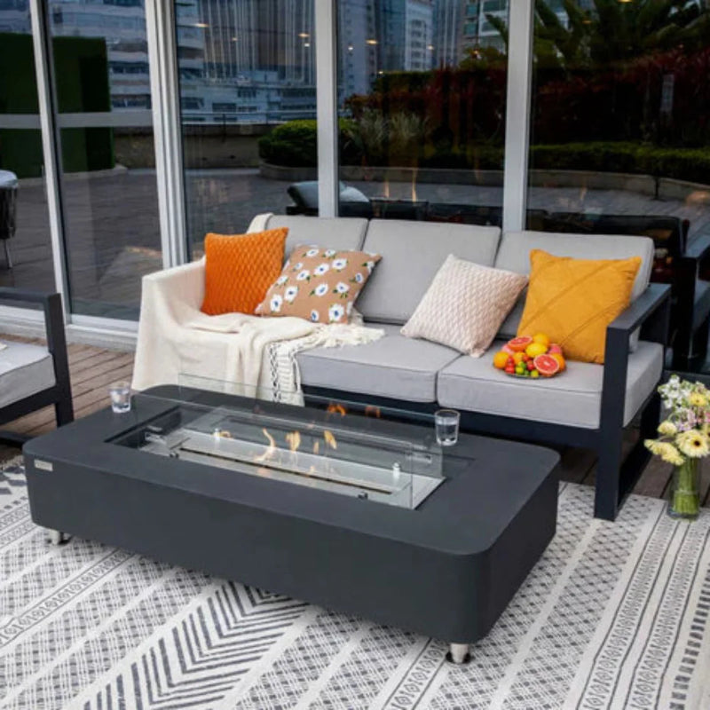 Elementi Sydney 30" Rectangle Concrete Ethanol Fire Table (ON SALE)