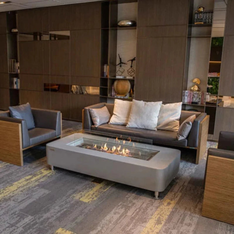 Elementi Sydney 30" Rectangle Concrete Ethanol Fire Table (ON SALE)