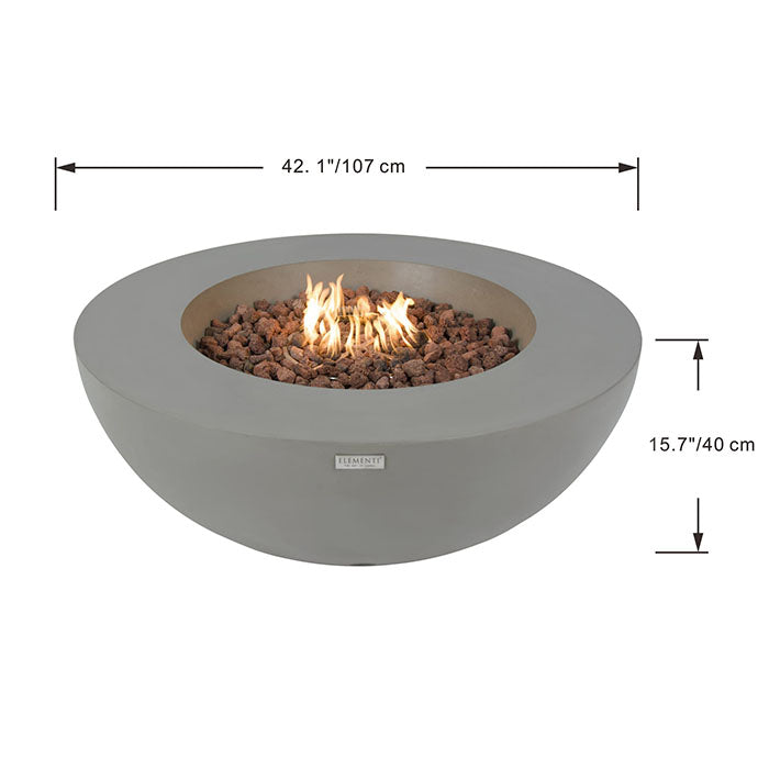 Elementi Lunar Bowl Fire Table