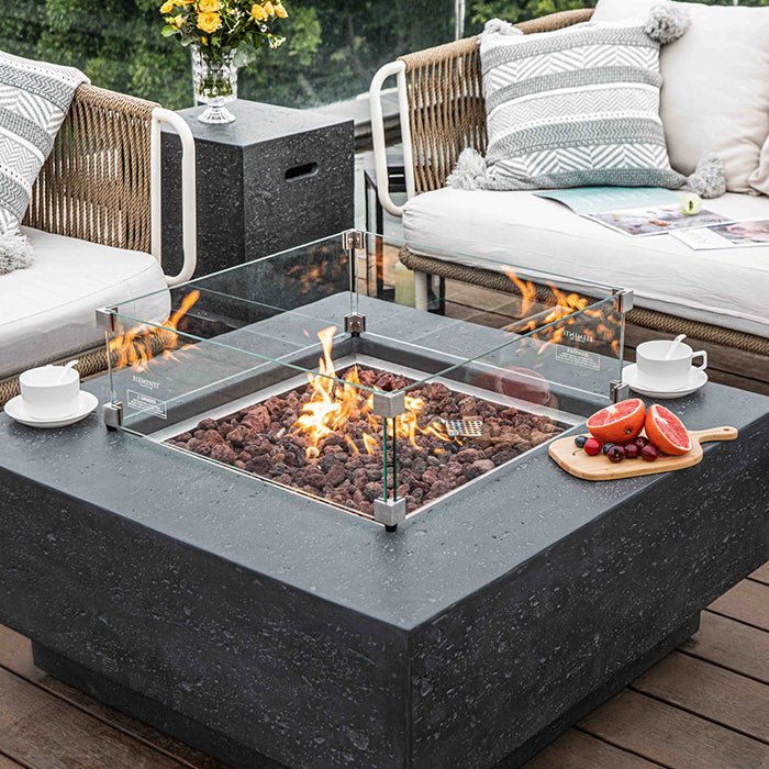 Elementi Manhattan Fire Pit Table