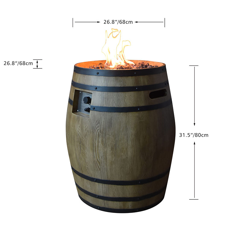 Elementi Napa Barrel Fire Pit