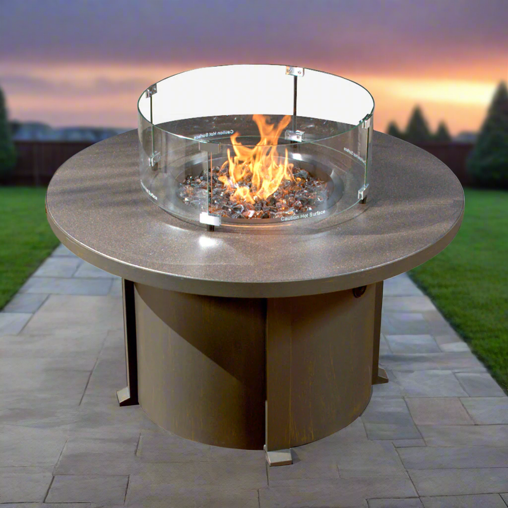 Forever Patio 42″ Cal Sil Round Fire Table by NorthCape International