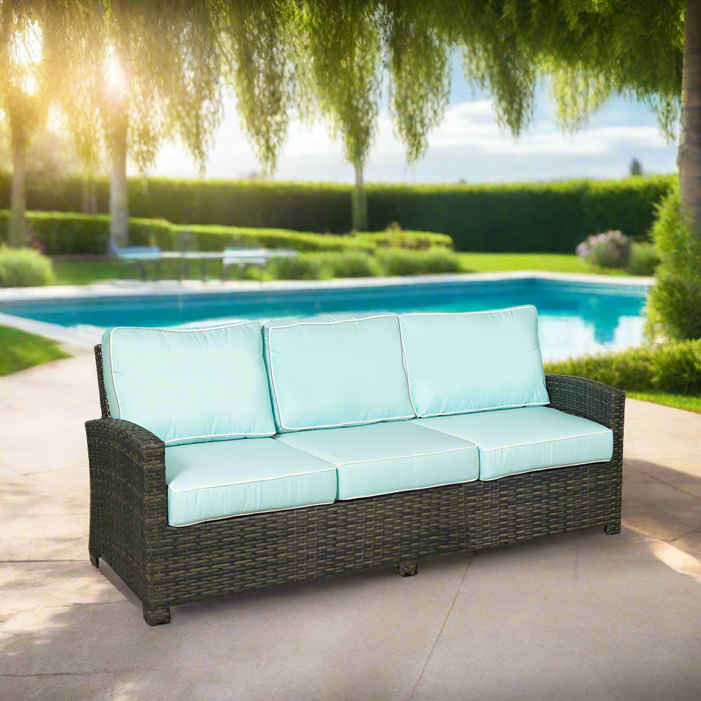 Forever Patio Brookside Wicker 3 Seater Sofa