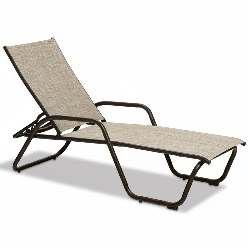 Telescope Casual Gardenella Sling Aluminum Outdoor Stacking Chaise