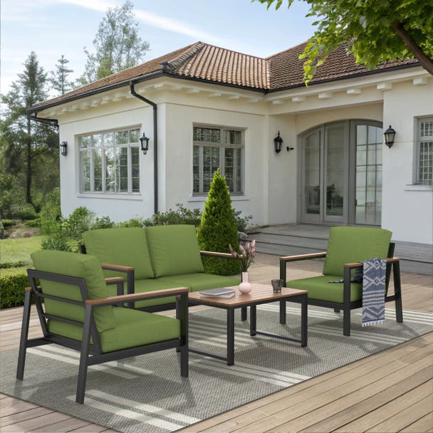 Forever Patio Hanover 4-Piece Conversation Patio Set