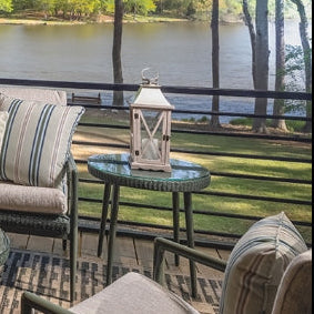 Lloyd Flanders Cascade Wicker Outdoor 22" Round End Table
