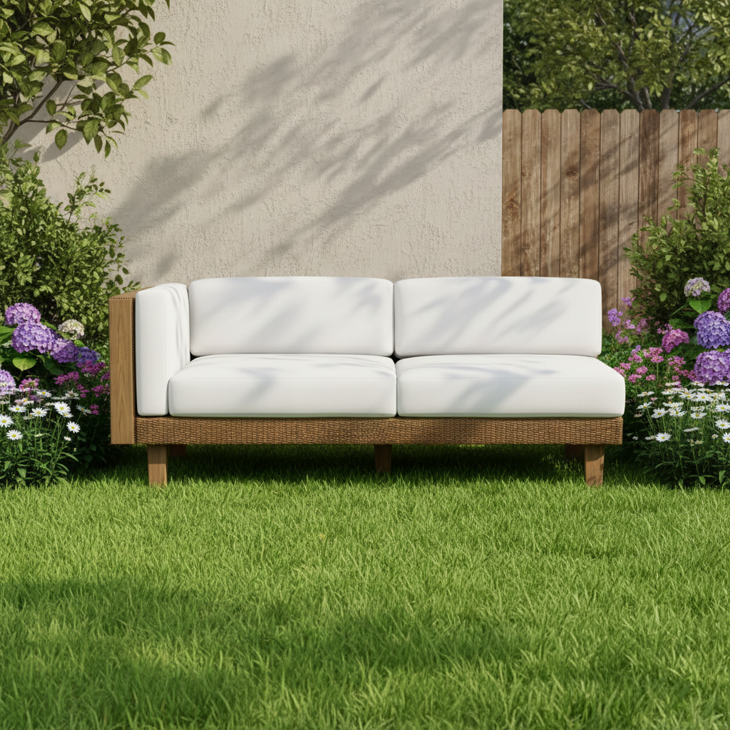 Lloyd Flanders Catalina Wicker Right Arm Loveseat