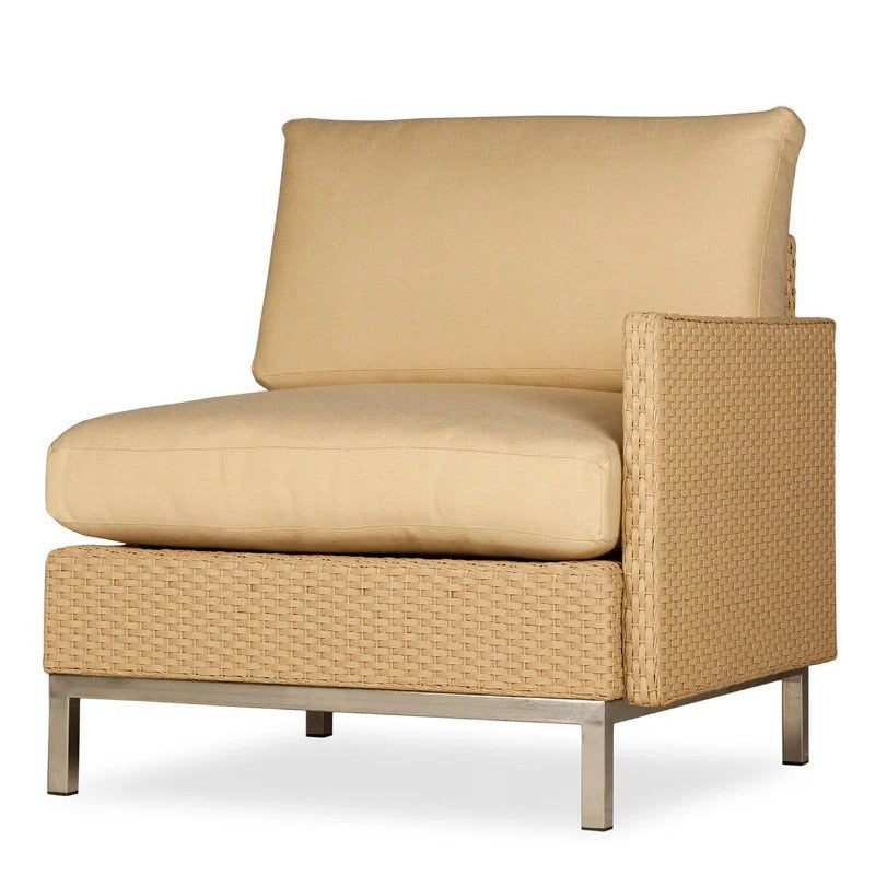 Replacement Cushions for Lloyd Flanders Elements Wicker Left Arm Lounge Chair
