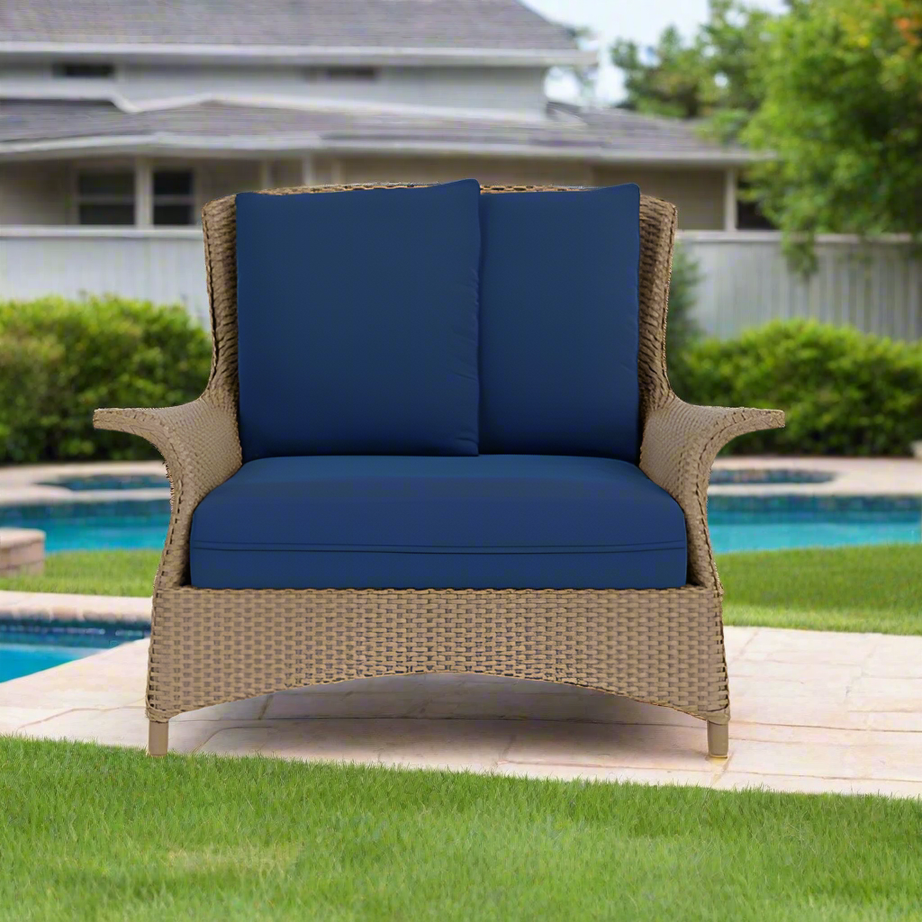 Lloyd Flanders Mandalay  Wicker Chair And A Half