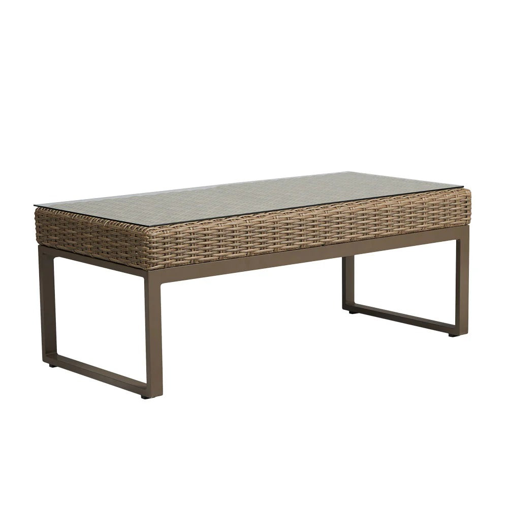 Lloyd Flanders Milan Woven Vinyl 48.75" Rectangular Cocktail Table