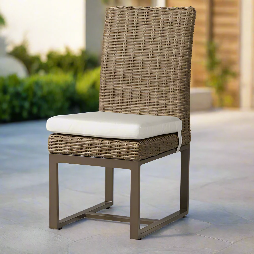 Lloyd Flanders Milan Woven Vinyl Armless Dining Chair