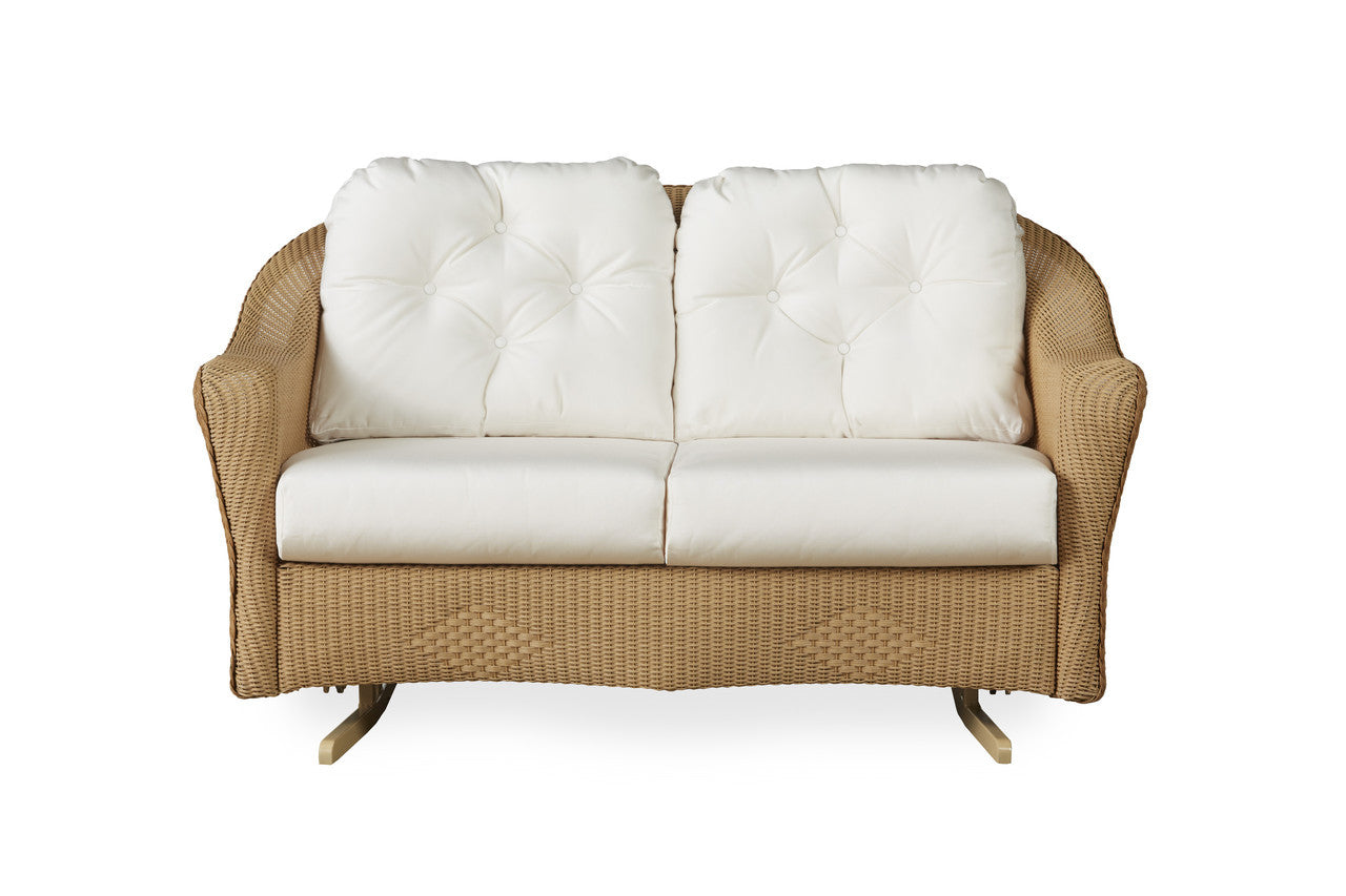 Lloyd Flanders Reflections Wicker Love Seat Glider