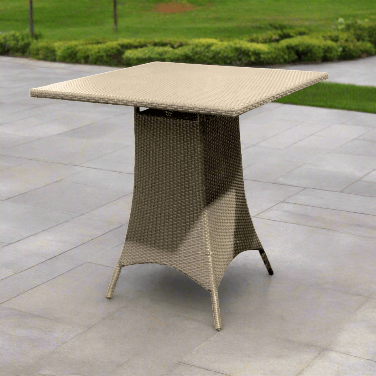 Forever Patio Hampton Wicker Square Pub Table 36 Inch