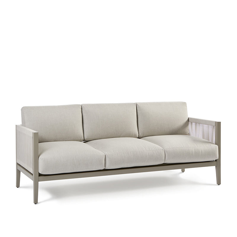 South Sea Rattan Nicole Aluminum With Marine Rope Wrapping Outdoor Sofa