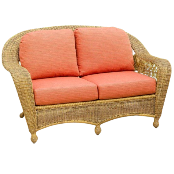 NorthCape International Wicker Deep Seating Loveseat - Front View