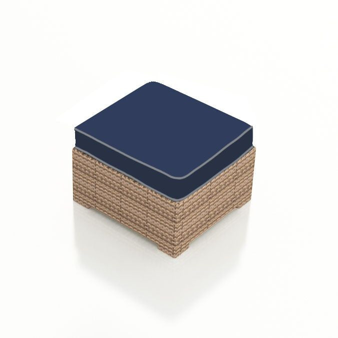 Forever Patio Hampton Wicker Square Ottoman