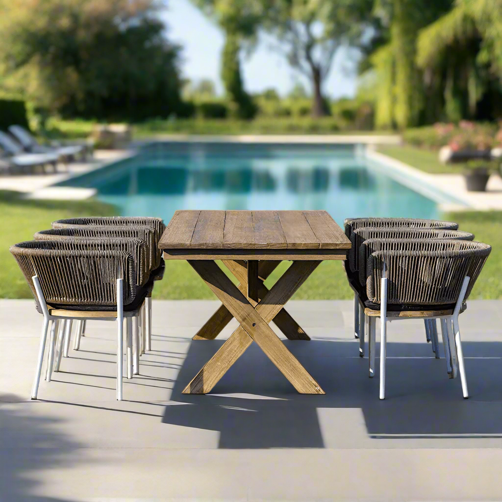 Outsy Santino + Melina 7PC Outdoor Dining Set