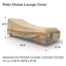 Budge Industries All Seasons Double Patio Chaise Lounge Cover