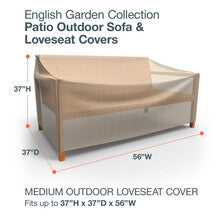 Budge Industries English Garden Patio Loveseat Cover