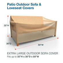 Budge Industries All Seasons Patio Sofa Cover