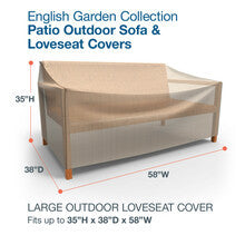 Budge Industries English Garden Patio Loveseat Cover
