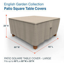 Budge Industries English Garden Square Patio Table Cover