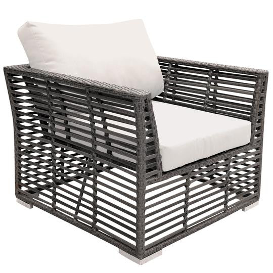 Panama Jack Graphite Lounge Chair with Cushions