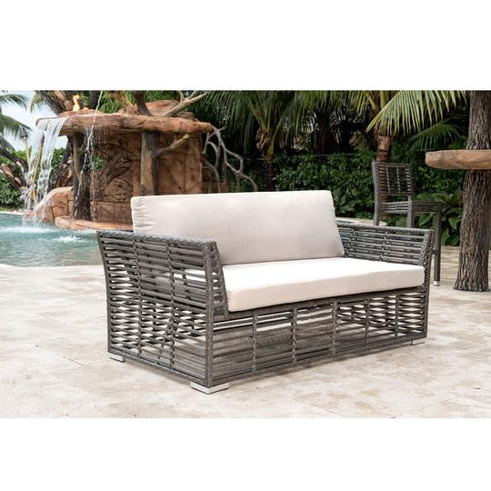 Panama Jack Graphite Loveseat with Cushion