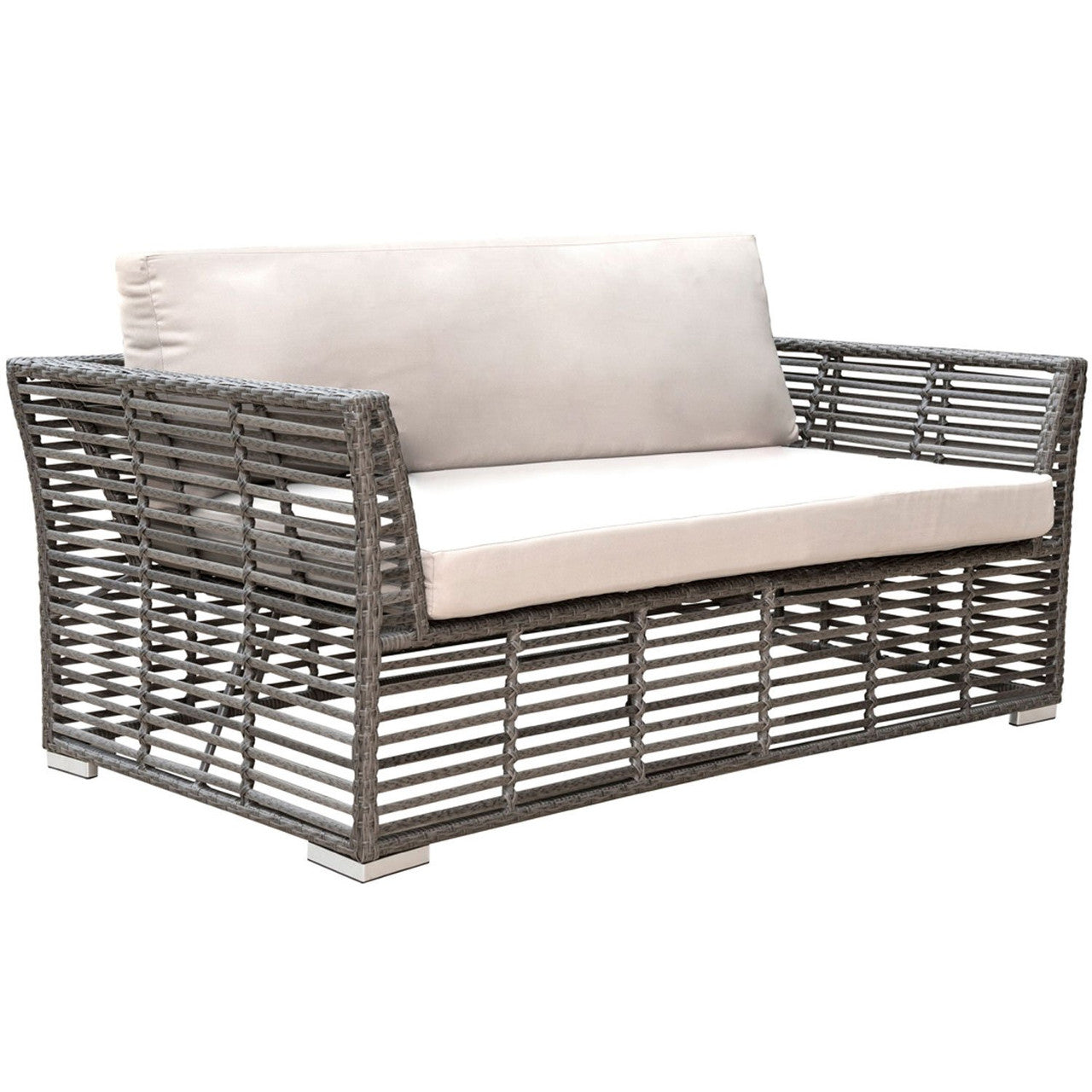 Panama Jack Graphite Loveseat with Cushion