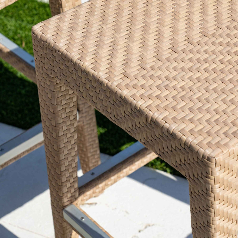Panama Jack Austin Wicker Outdoor 2-Person Pub Table Set