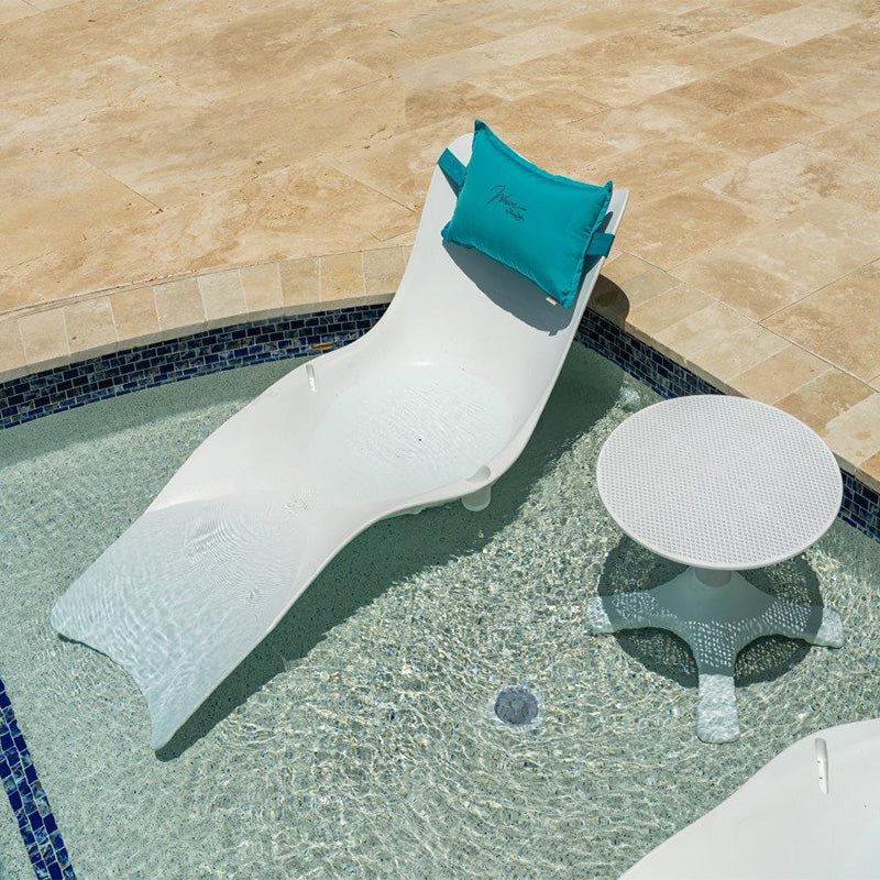 Panama Jack Wave In-Pool Chaise Lounger With End Table (Set of 3)