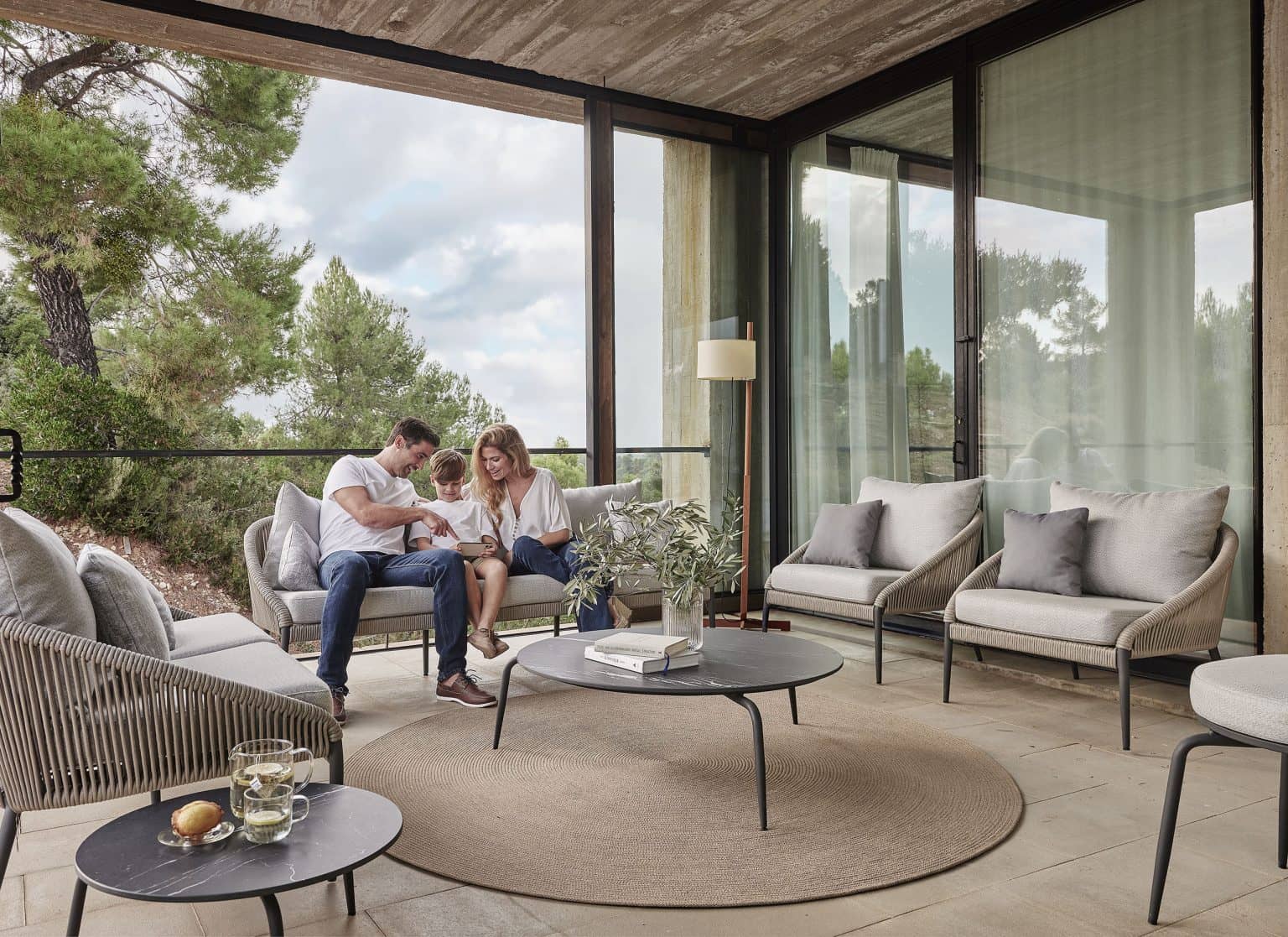 Skyline Design Rodona Coffee Table with Glass