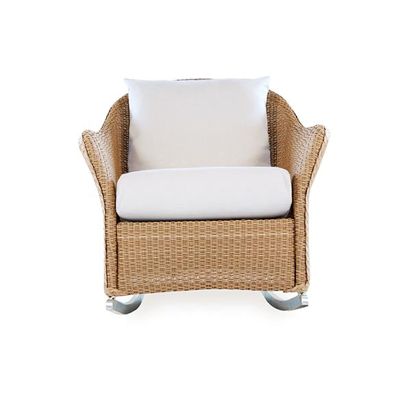 Replacement Cushions for Lloyd Flanders Weekend Retreat Wicker Lounge Rocker- front view