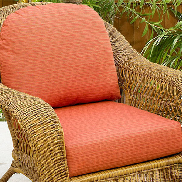 Replacement Cushions for NorthCape International Wicker Deep Seating Chair- front right view