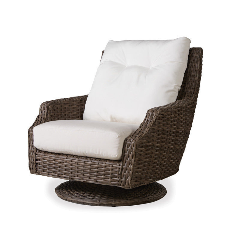 Replacement Cushions for Lloyd Flanders Largo Wicker High Back Swivel Glider Lounge Chair