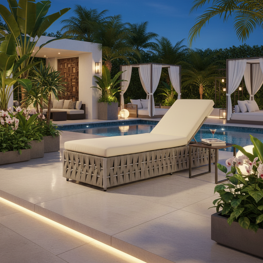 DecoScape Scorpio Armless Chaise Lounge