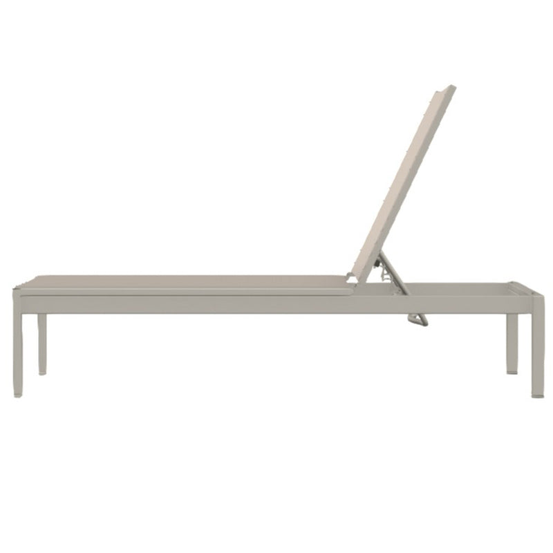 Telescope Casual Kendall Sling Aluminum Outdoor Lay-Flat Long Frame Stacking Armless Chaise