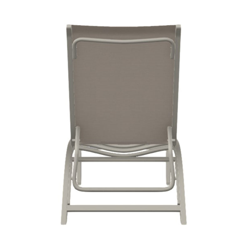 Telescope Casual Kendall Sling Aluminum Outdoor Stacking Armless Lay-Flat Chaise