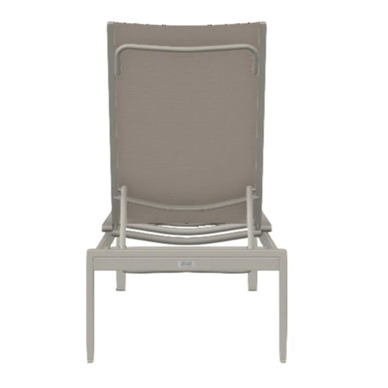 Telescope Casual Kendall Sling Aluminum Outdoor Lay-Flat Long Frame Stacking Armless Chaise