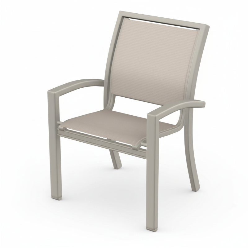 Telescope Casual Kendall Sling Aluminum Outdoor Stacking Café Chair