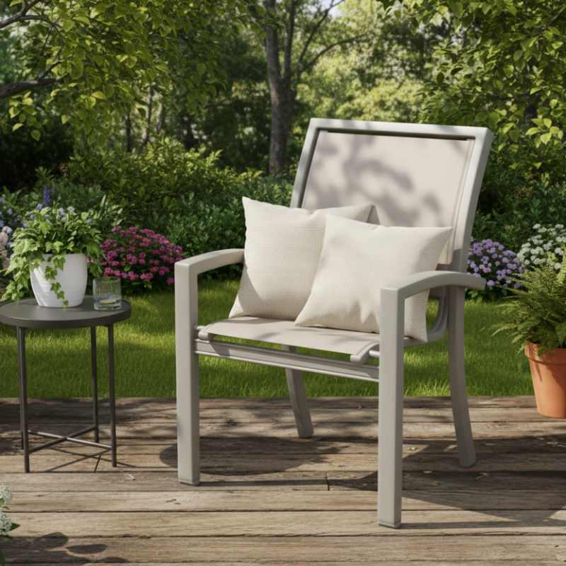 Telescope Casual Kendall Sling Aluminum Outdoor Stacking Café Chair