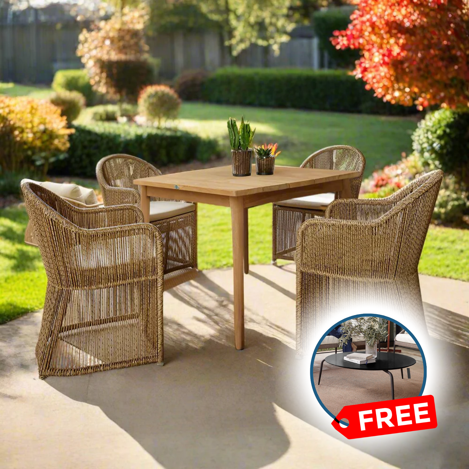 Skyline Design Calixto 5-Piece Square Dining Set