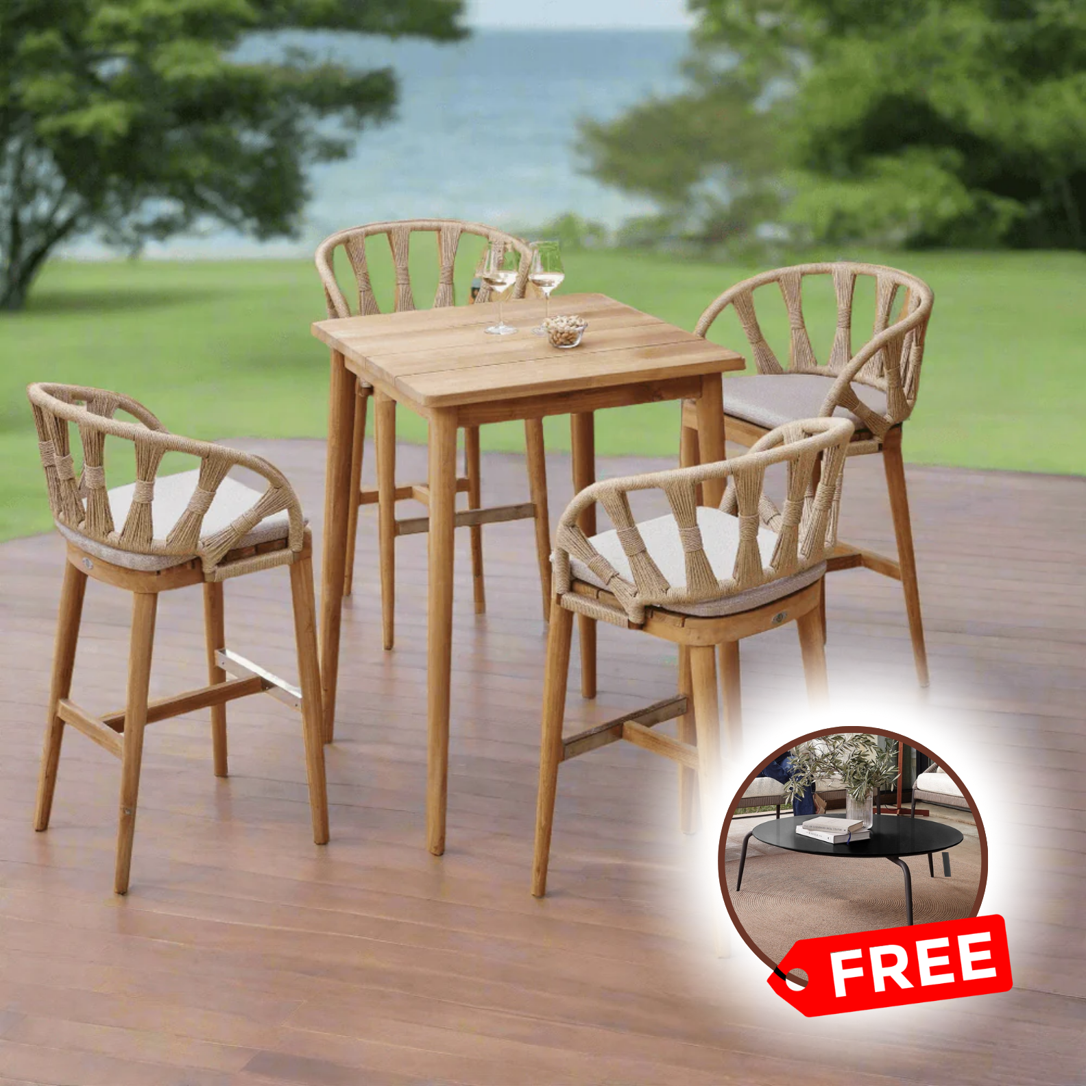 Skyline Design Krabi 5-Piece Pub Set