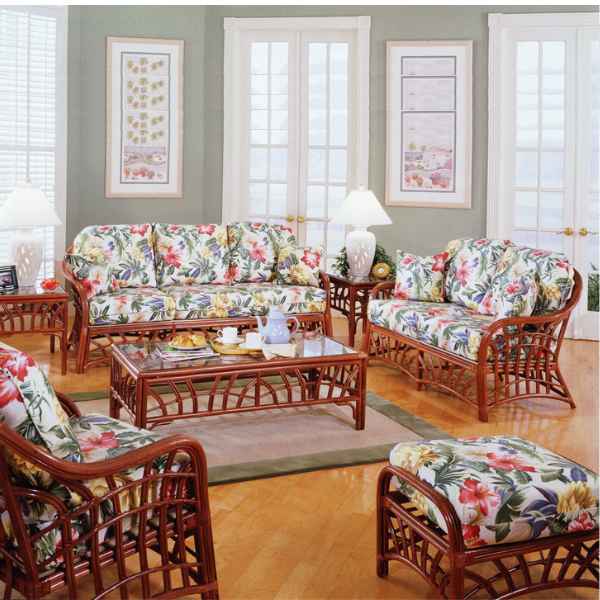 South Sea Rattan New Kauai Indoor Living Room Set