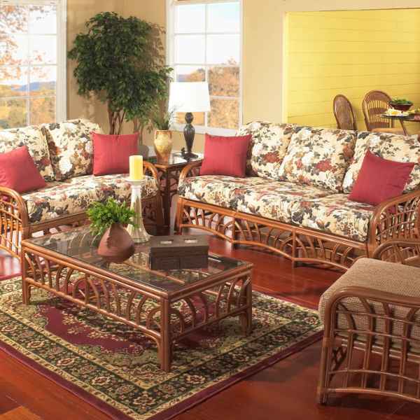 South Sea Rattan New Kauai Indoor Living Room Set