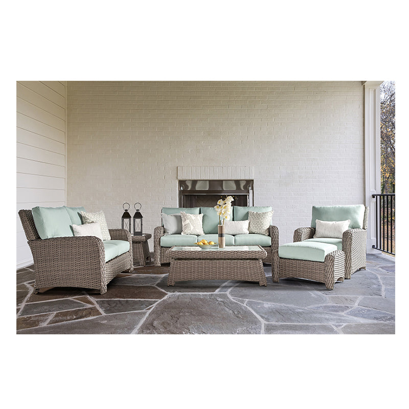 South Sea Rattan Saint Tropez Outdoor Wicker Patio Lounge Set