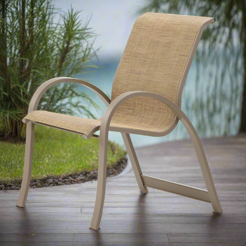 Telescope Casual Aruba II Aluminum Sling Outdoor Stacking Armchair