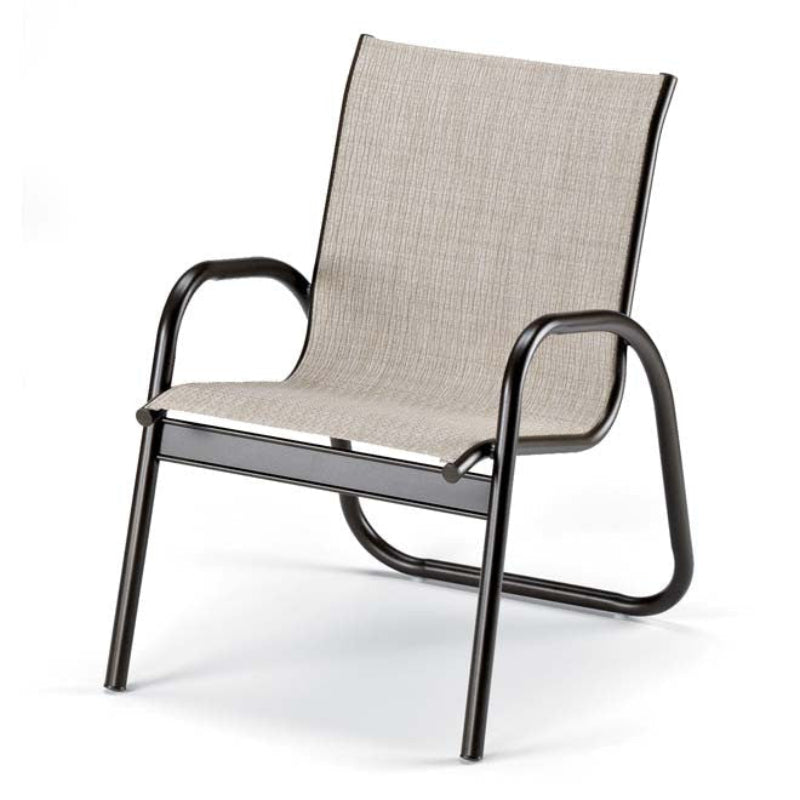 Telescope Casual Gardenella Sling Aluminum Outdoor Stacking Arm Chair